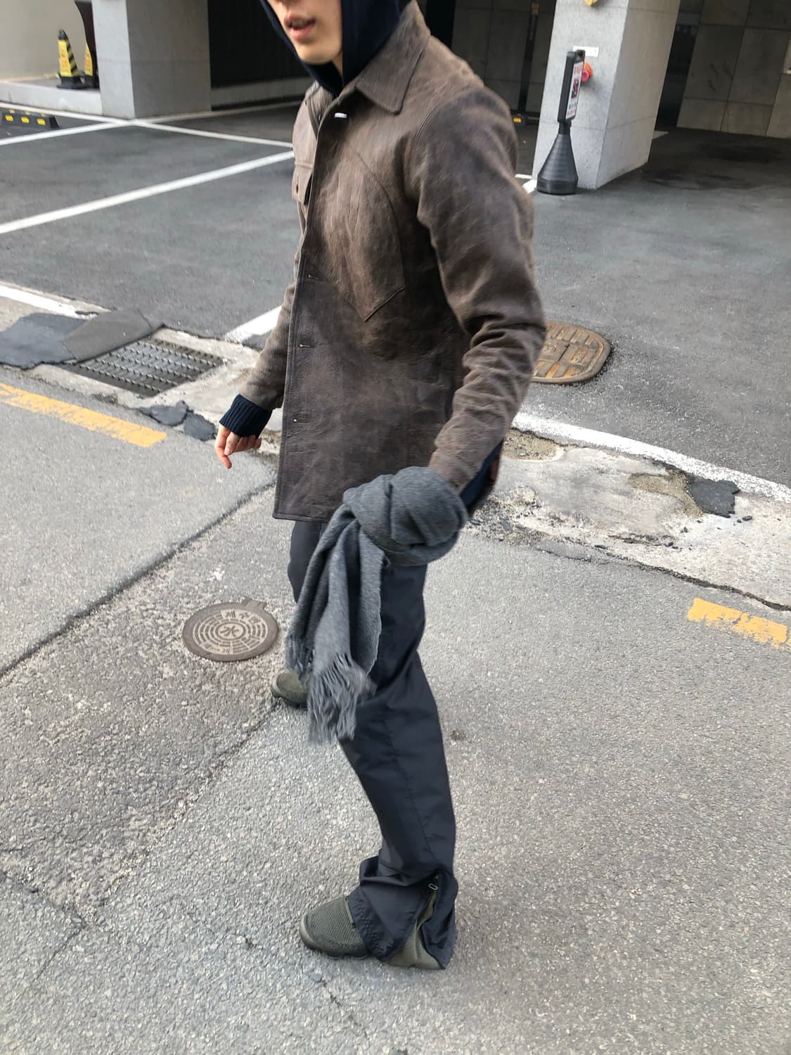 요지야마모토 레더 자켓 상품이미지3