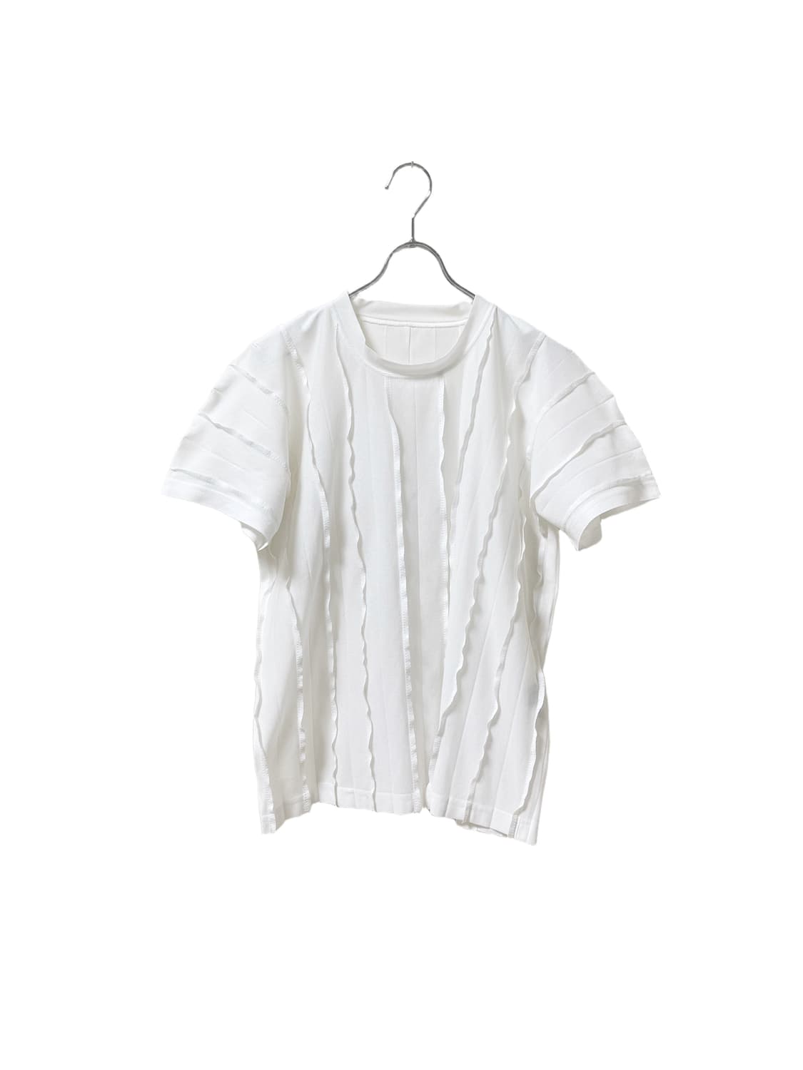 Issey Miyake Pleated Detail Short Sleeve 상품이미지1