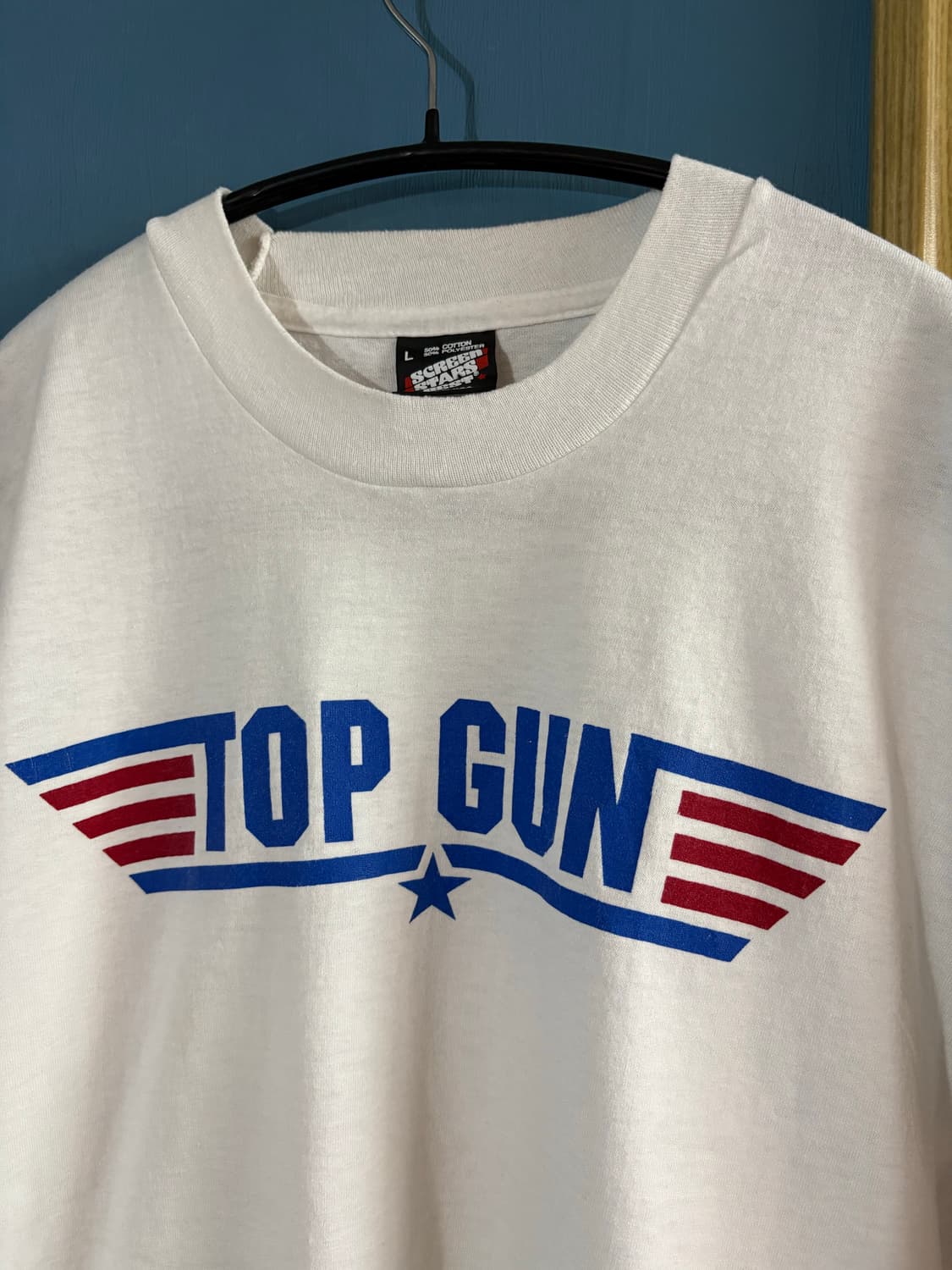 80s TOP GUN Single stich T-Shirt 상품이미지2
