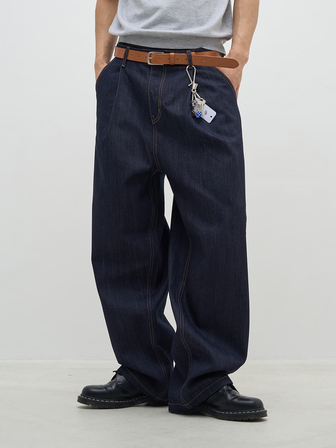 생지 진청 데님 상품이미지1