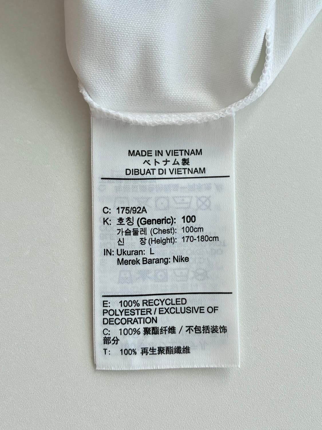 L) 나이키 드라이핏 헨리넥 반팔 티셔츠 화이트 상품이미지6