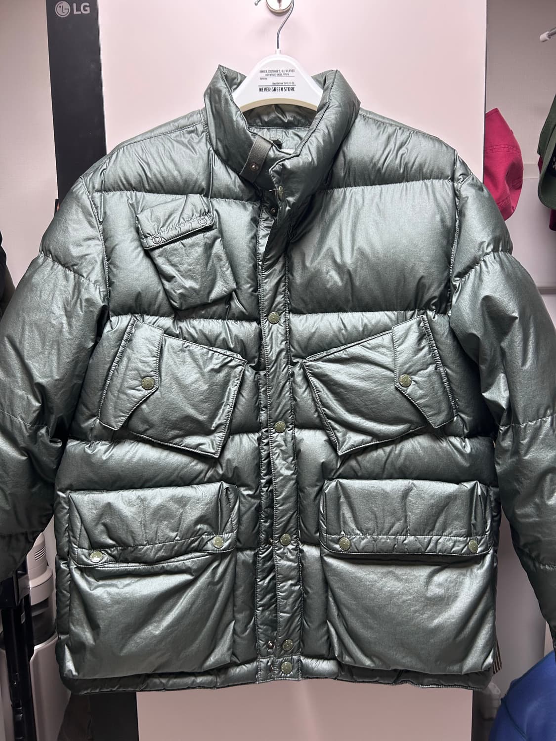 이스트로그 C-1 다운(패딩) 그린색상 상품이미지1