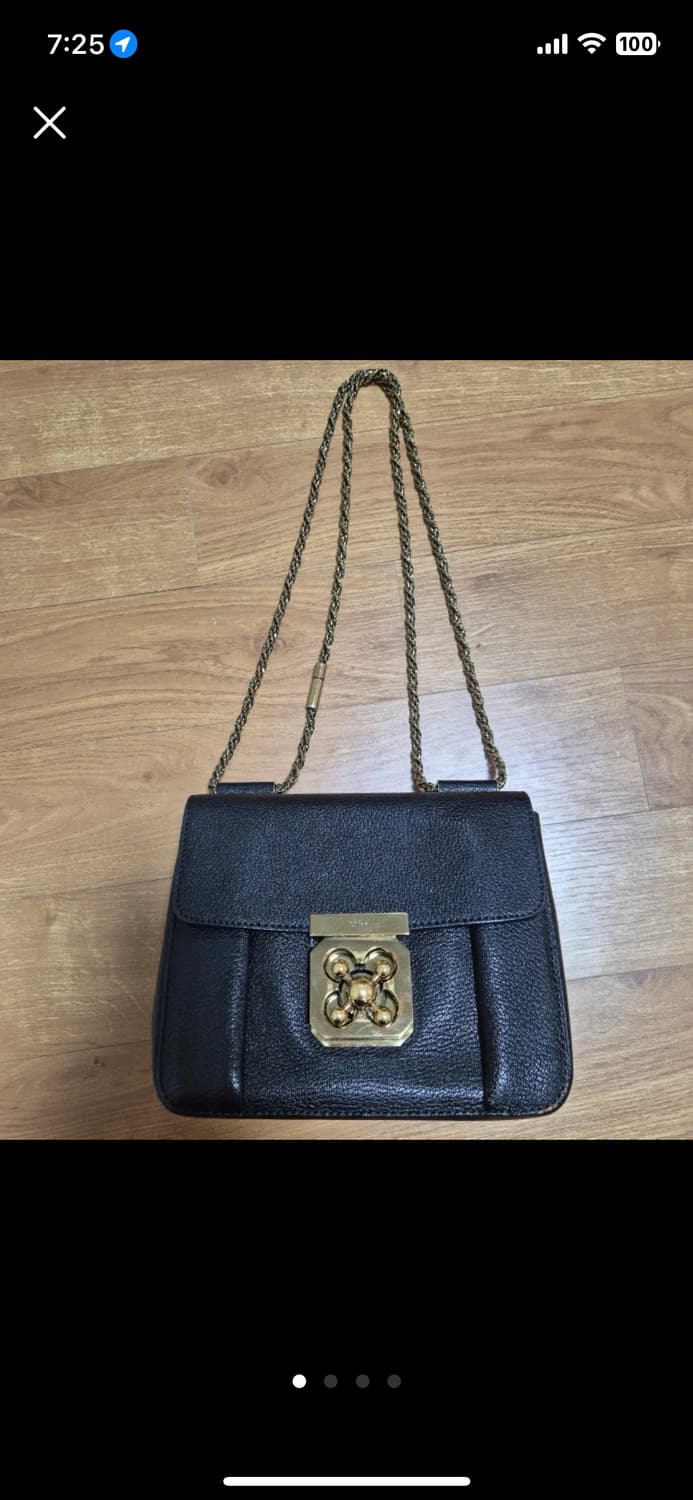 끌로에 엘시 체인 미니 숄더 크로스백 금장 골드 이브닝 투웨이 상품이미지5