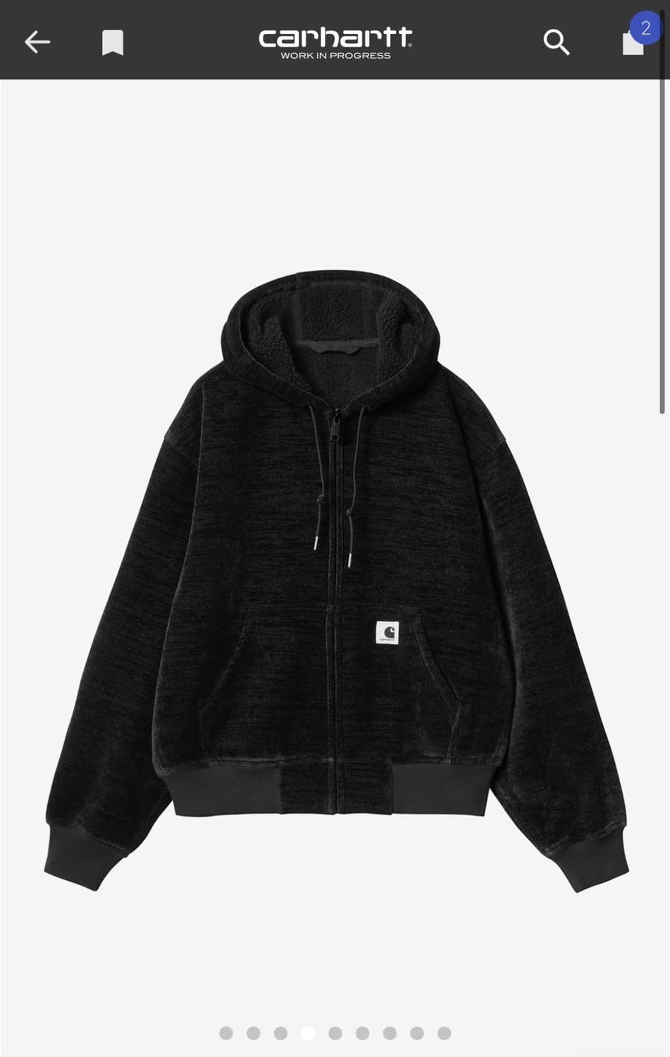 칼하트 WIP W OG ACTIVE SWEAT JACKET 블랙 (L) 상품이미지1