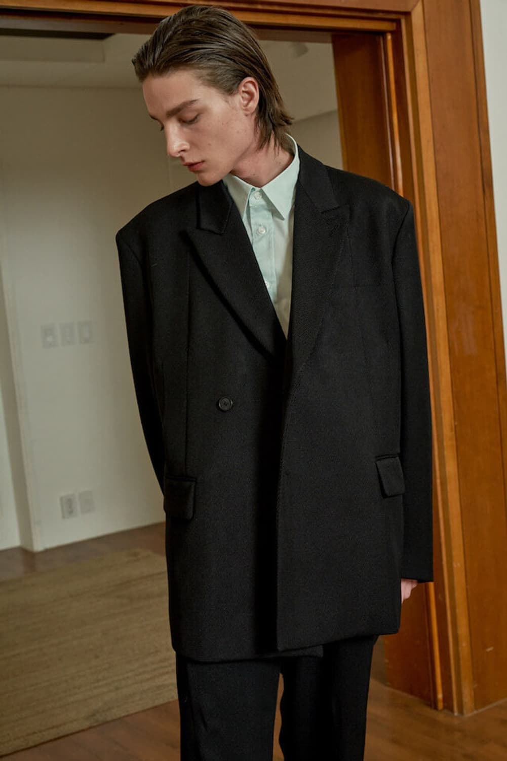 Stu 다이애그널 더블 블레이저 S사이즈 상품이미지1