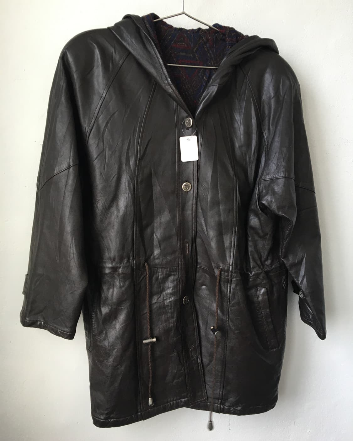 Leather brown safari jacket 상품이미지4