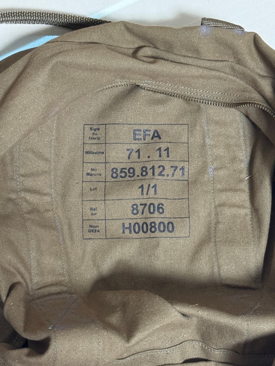 80s french military duffel bag 상품이미지3