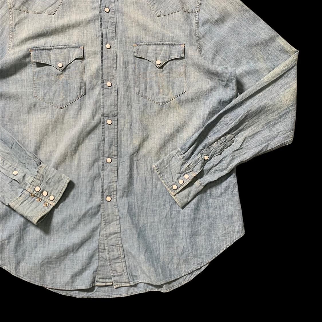 [XL] RRL 더블알엘 데님 웨스턴 셔츠 상품이미지3