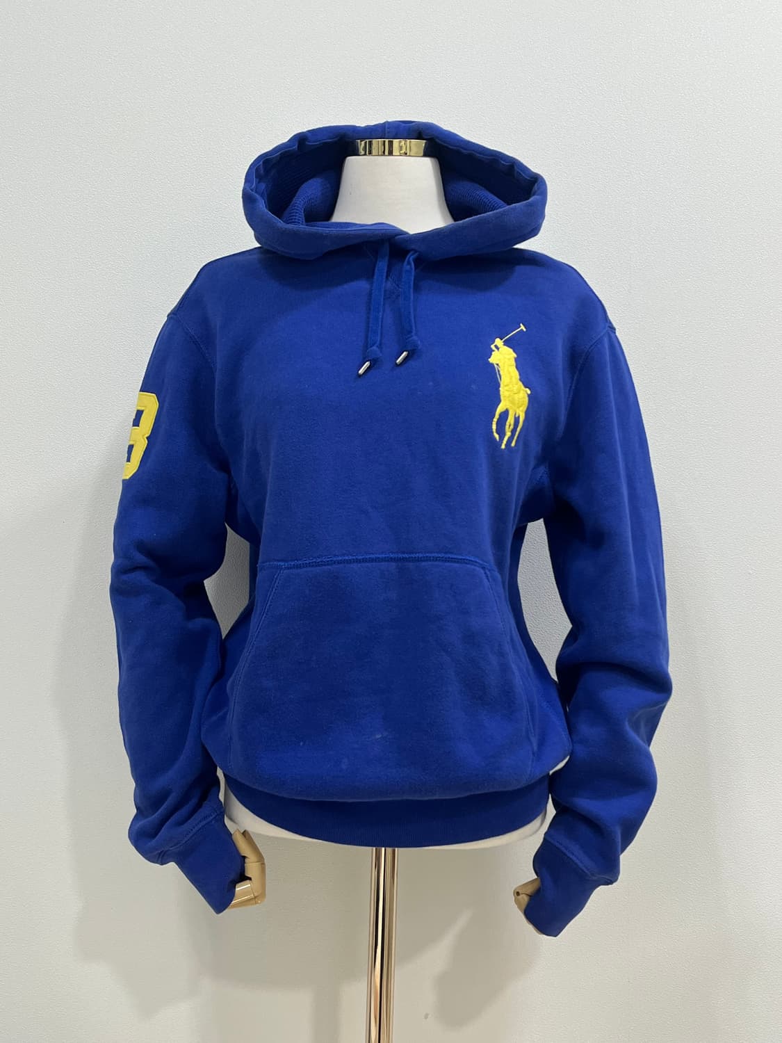 폴로 랄프로렌 빅포니 후드티 블루옐로우 상품이미지1