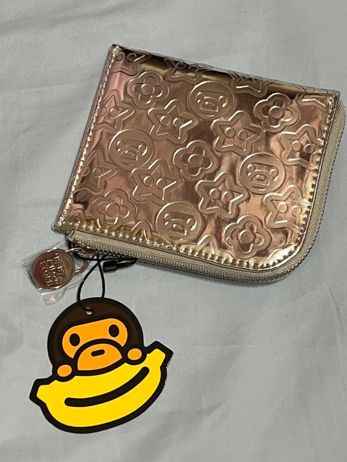 베이프 베이비 마일로 미니 지퍼 가죽 지갑 BABY MILO 상품이미지1