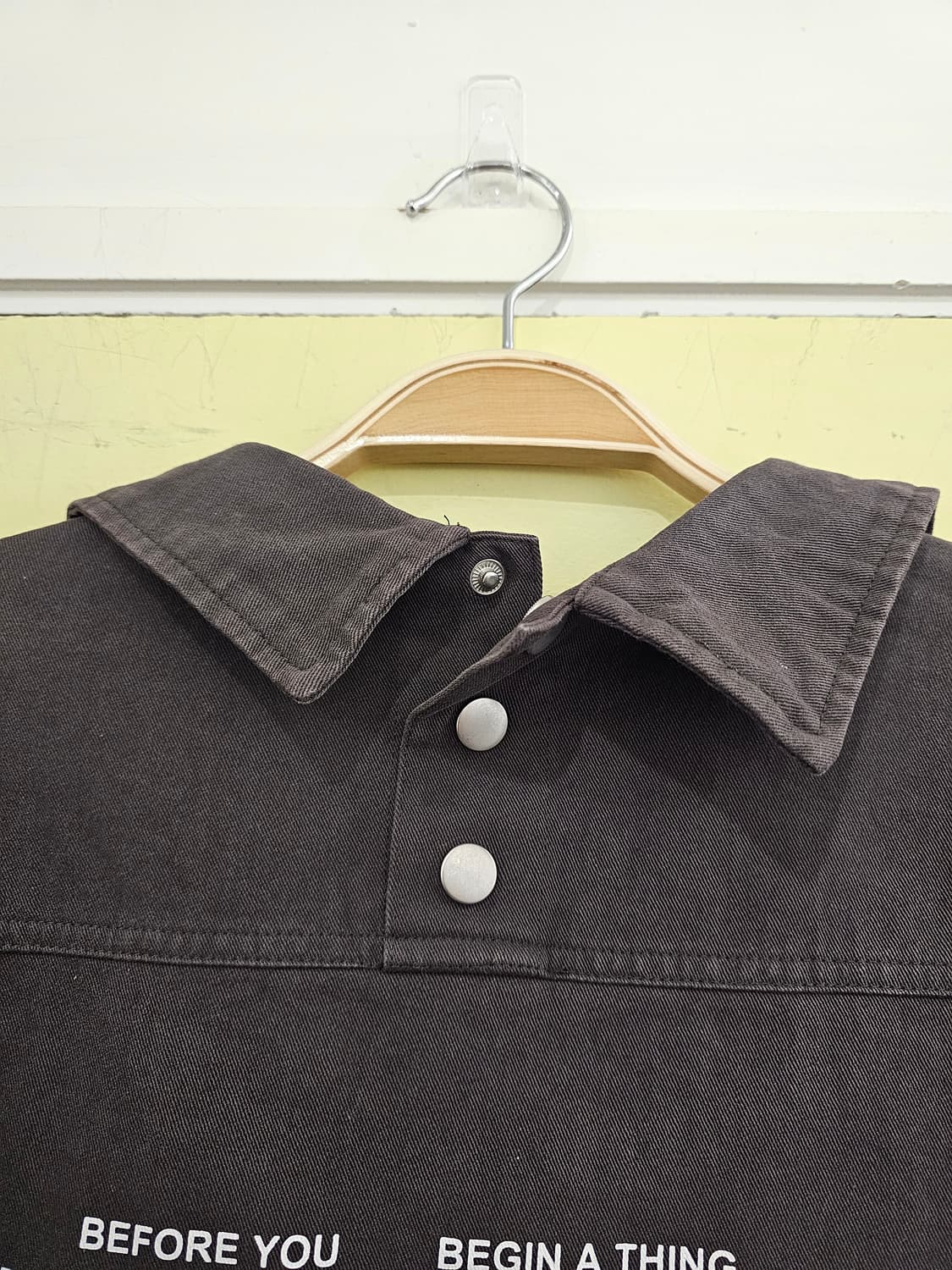 Japan 워시드 딥그레이 아우터 겸 셔츠 상품이미지8