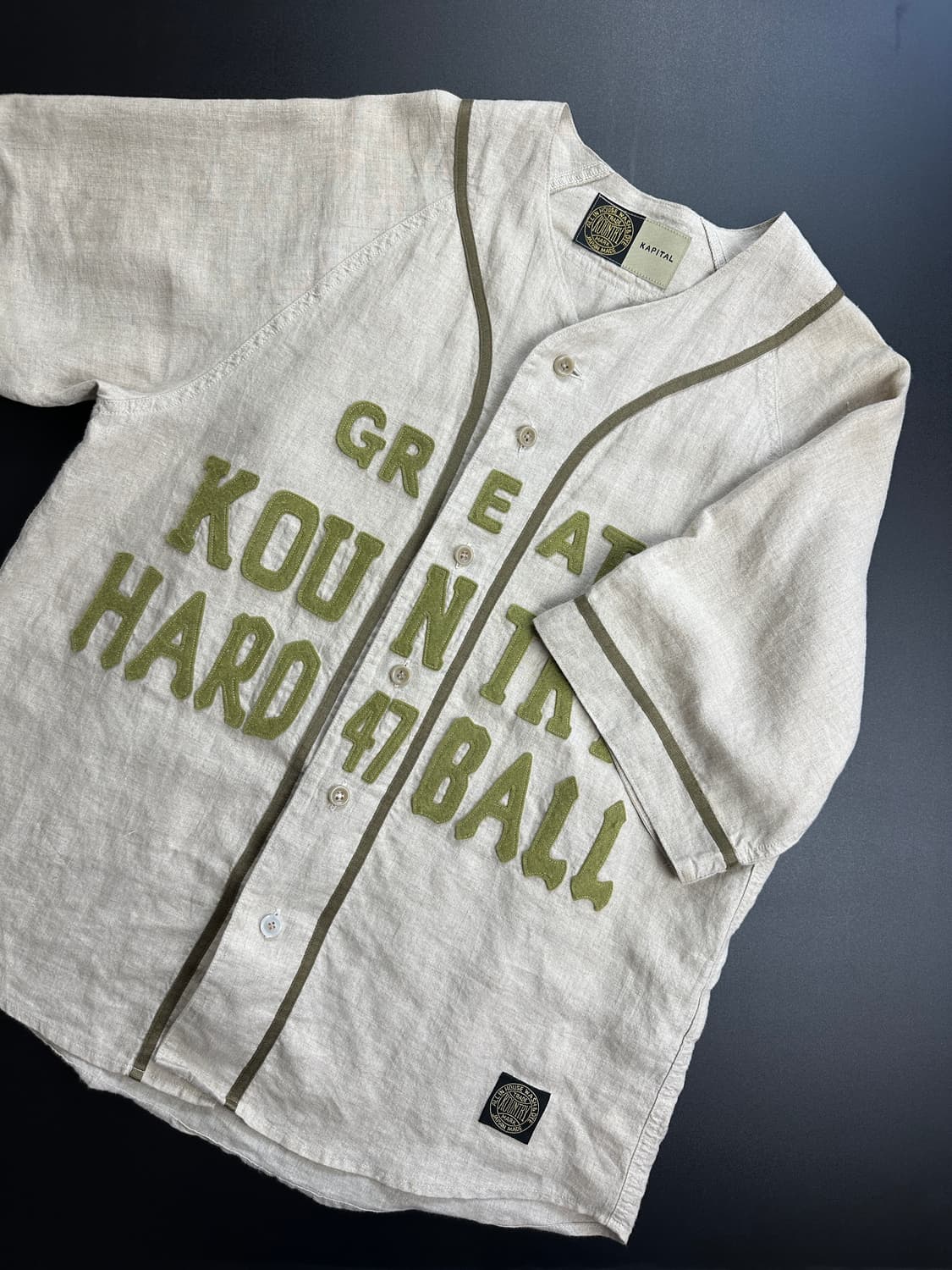 Kapital baseball linen shirts 상품이미지1