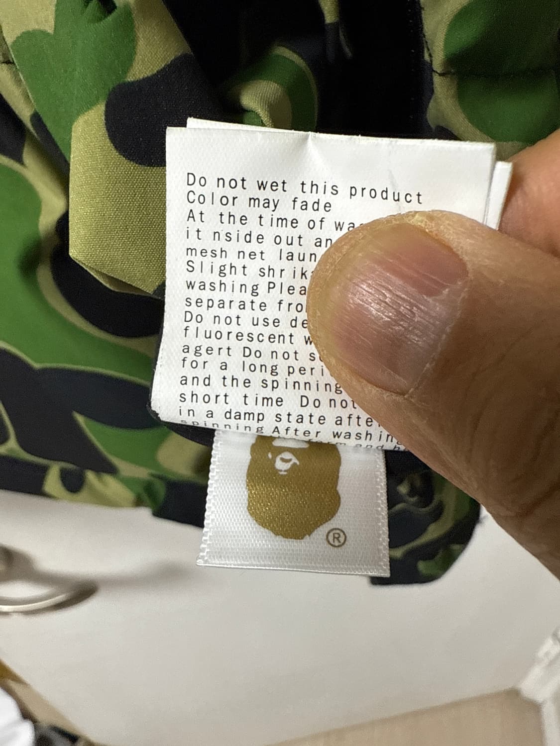 베이프 리버시블 카모패딩 상품이미지10