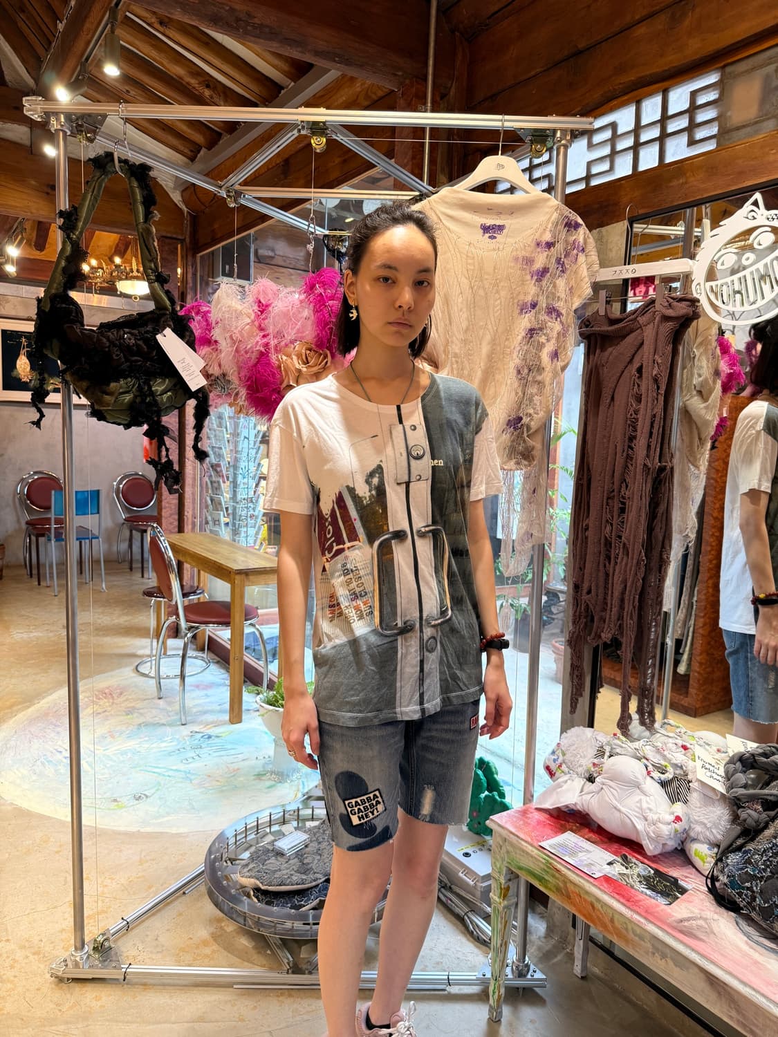[Maison Margiela]MM6 트롱프뢰유 도어 그래픽 티셔츠 상품이미지4