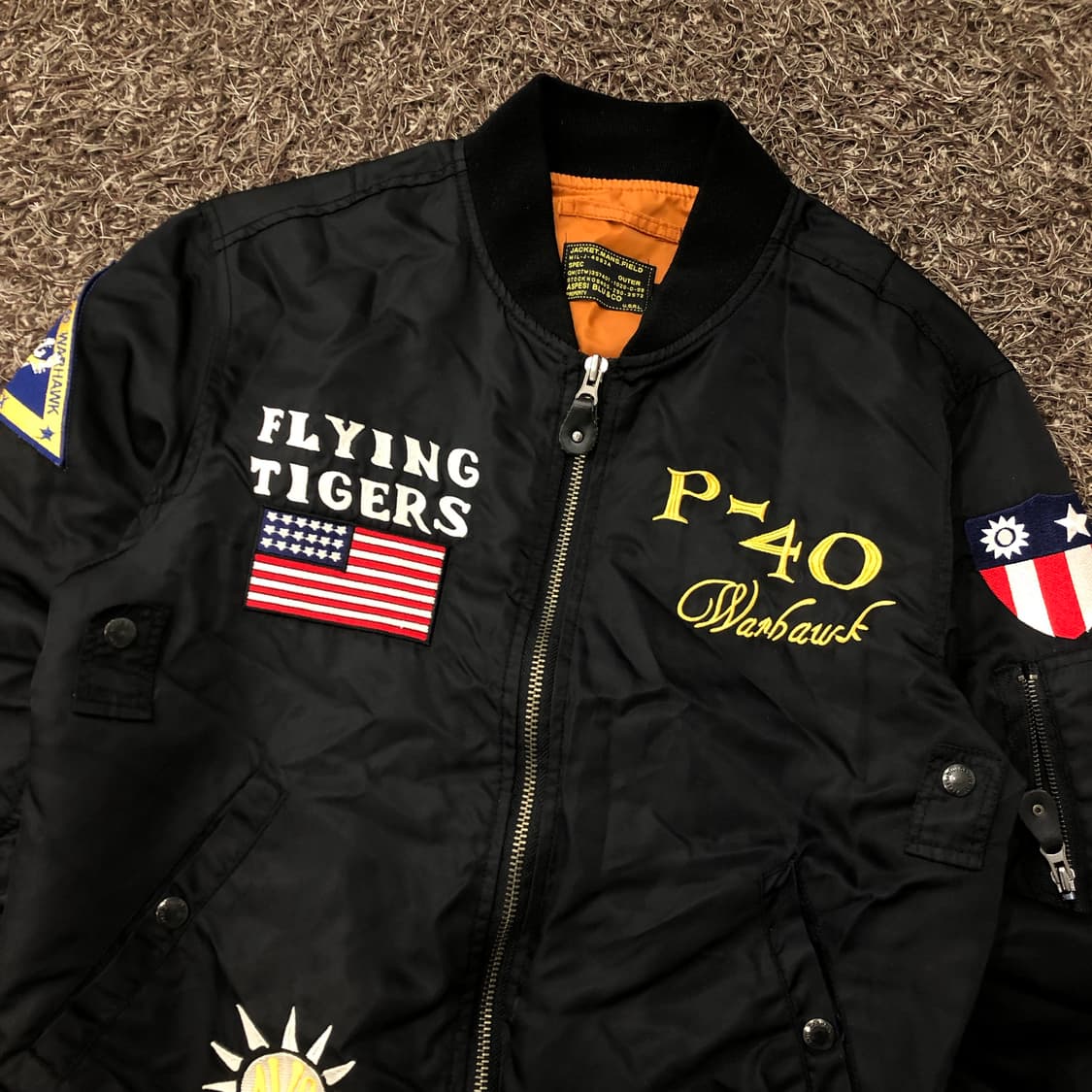 아스페시 아비렉스 플라잉타이거 MA-1 플라이트 항공 점퍼 상품이미지2
