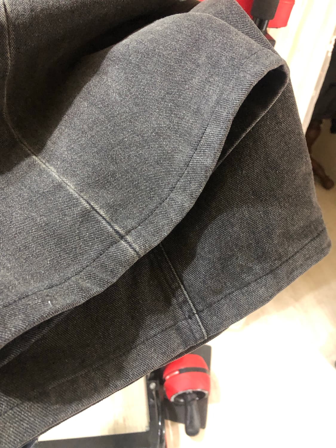 비바스튜디오 와이드 데님 팬츠 블랙 상품이미지6