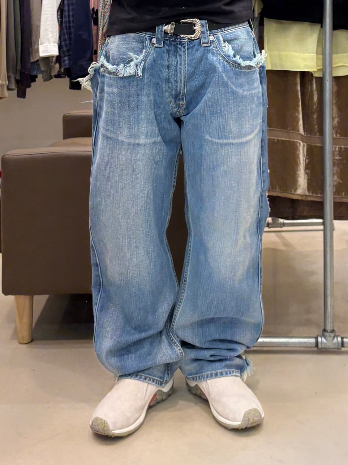 트루릴리전 테슬 데님 팬츠 상품이미지8