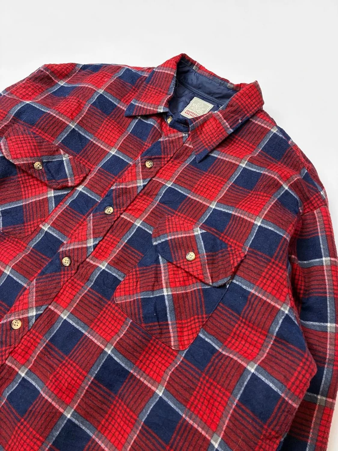 OUTDOOR EXCHANGE 80s 퀼팅 플란넬 누빔 자켓 PN5245 상품이미지2