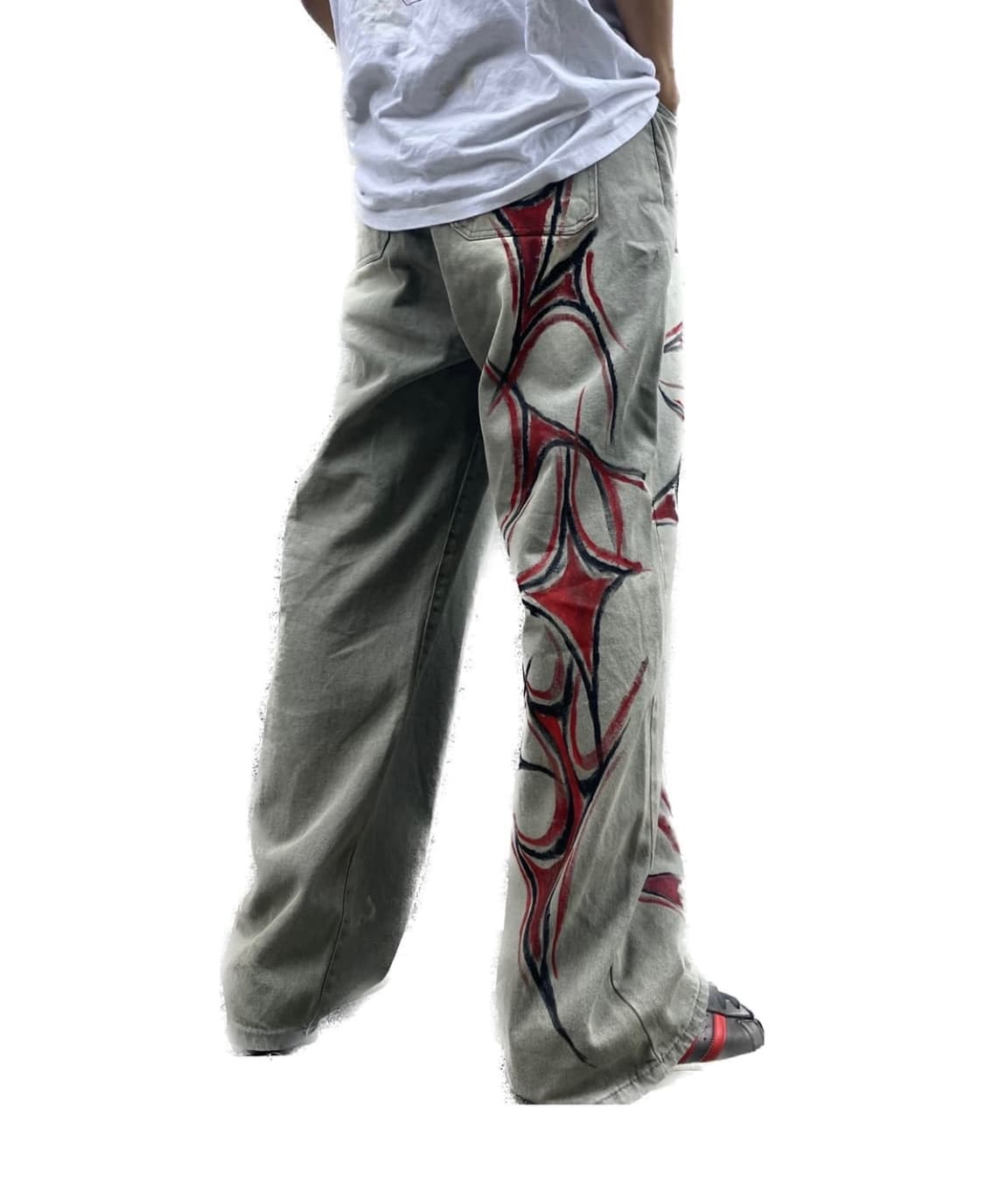 Red knife custom gray pants 상품이미지6