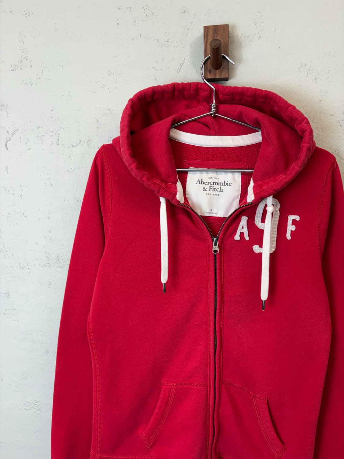 아베크롬비 후드집업 레드 상품이미지3