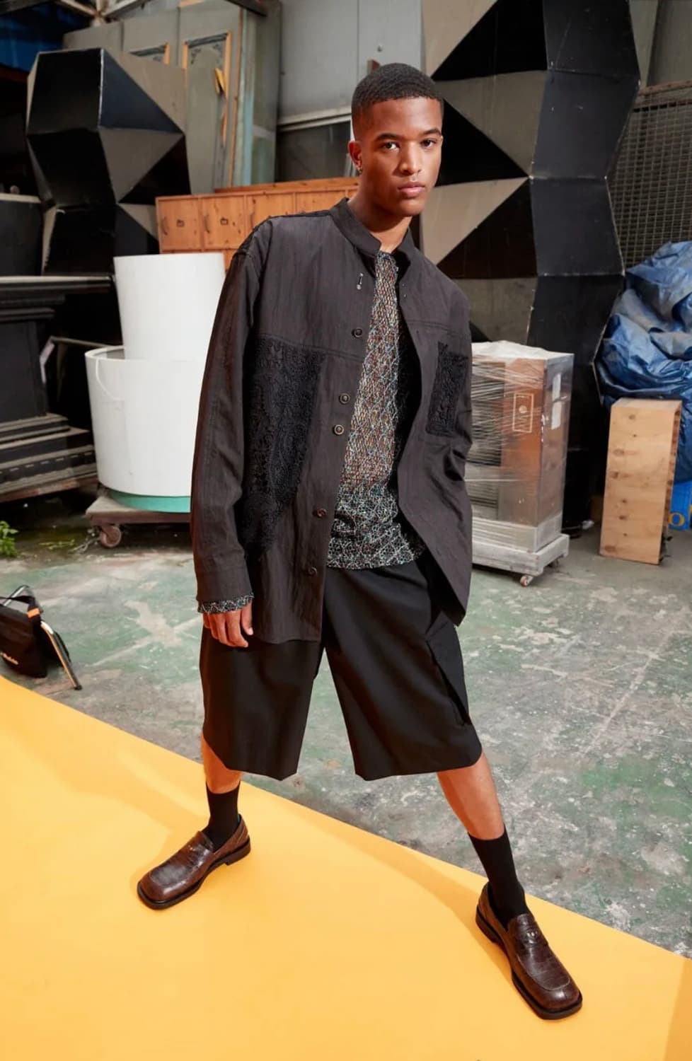 (ADSB) 엔더슨벨 엘리도 스탠드 칼라 셔츠 (L) 105~110 상품이미지8