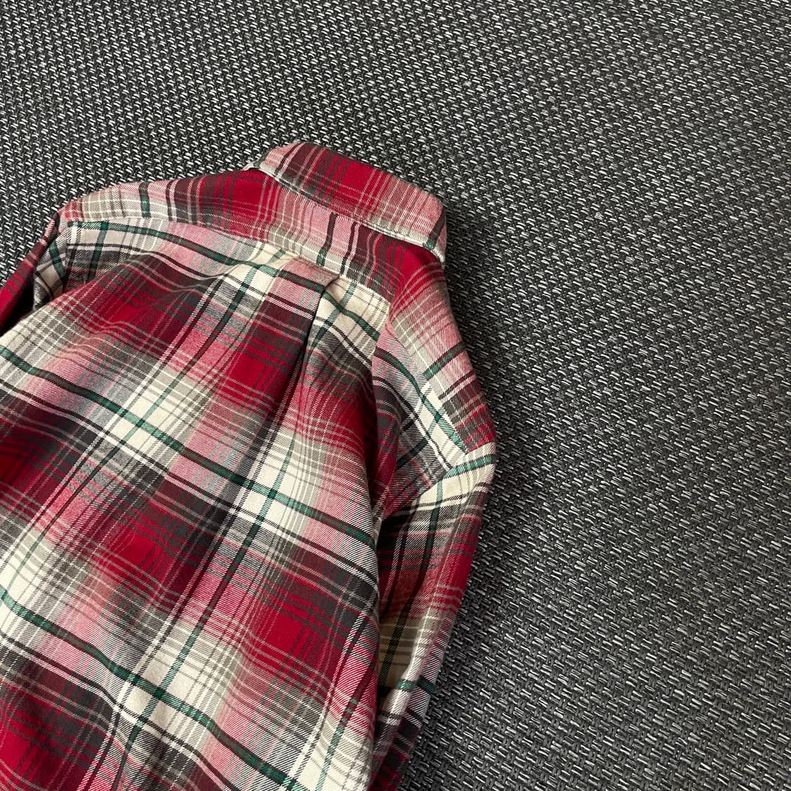 폴로 랄프로렌 레드 그라데이션 체크 긴팔 셔츠 커스텀핏 S 상품이미지6