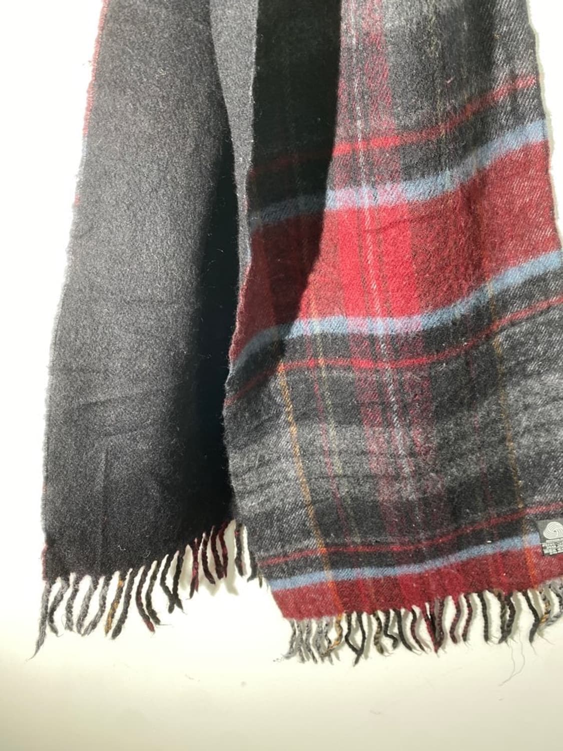 빈티지 체크 울 머플러 상품이미지2