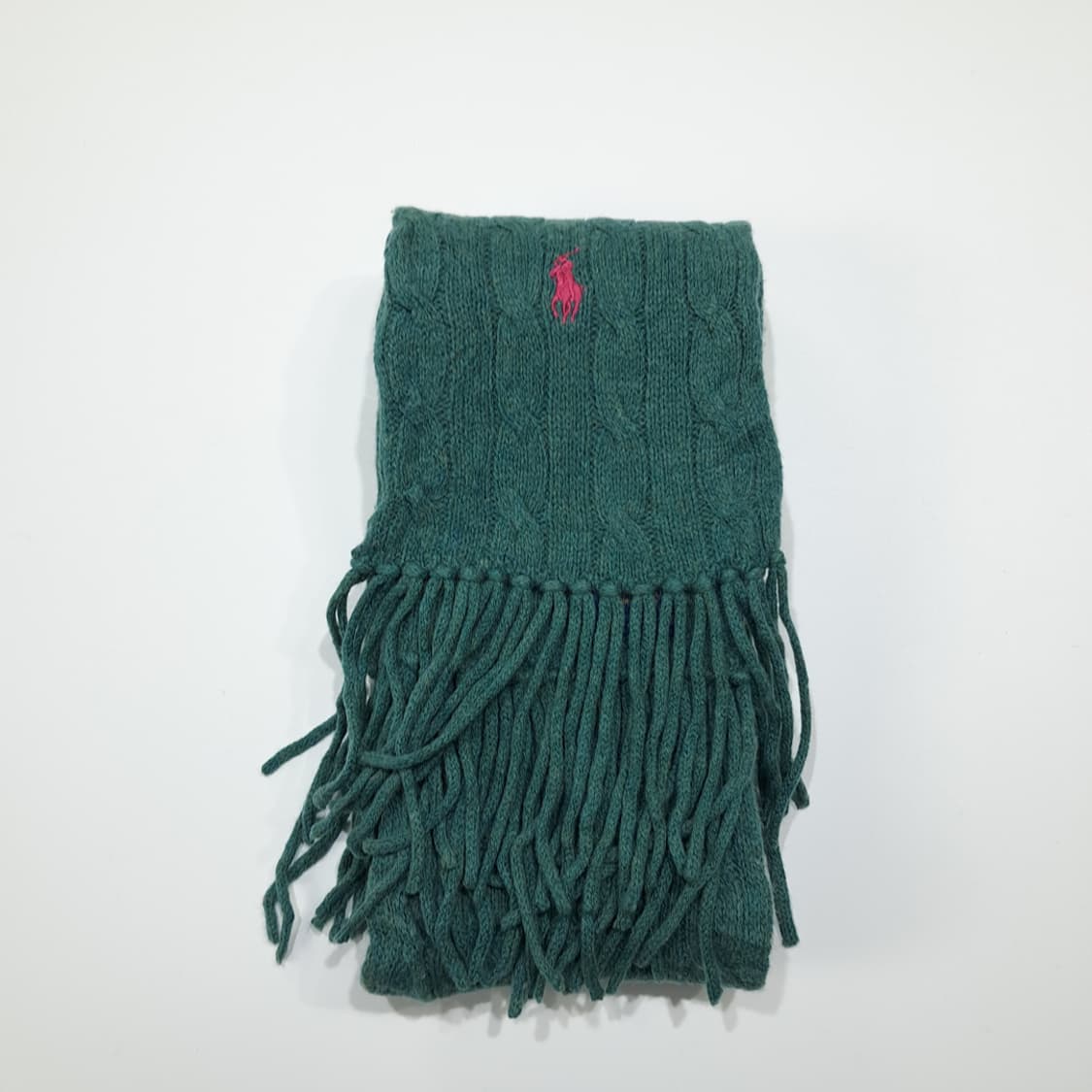 MX650 폴로 울캐시미어 케이블 핑크포니 그린 머플러 목도리 상품이미지7