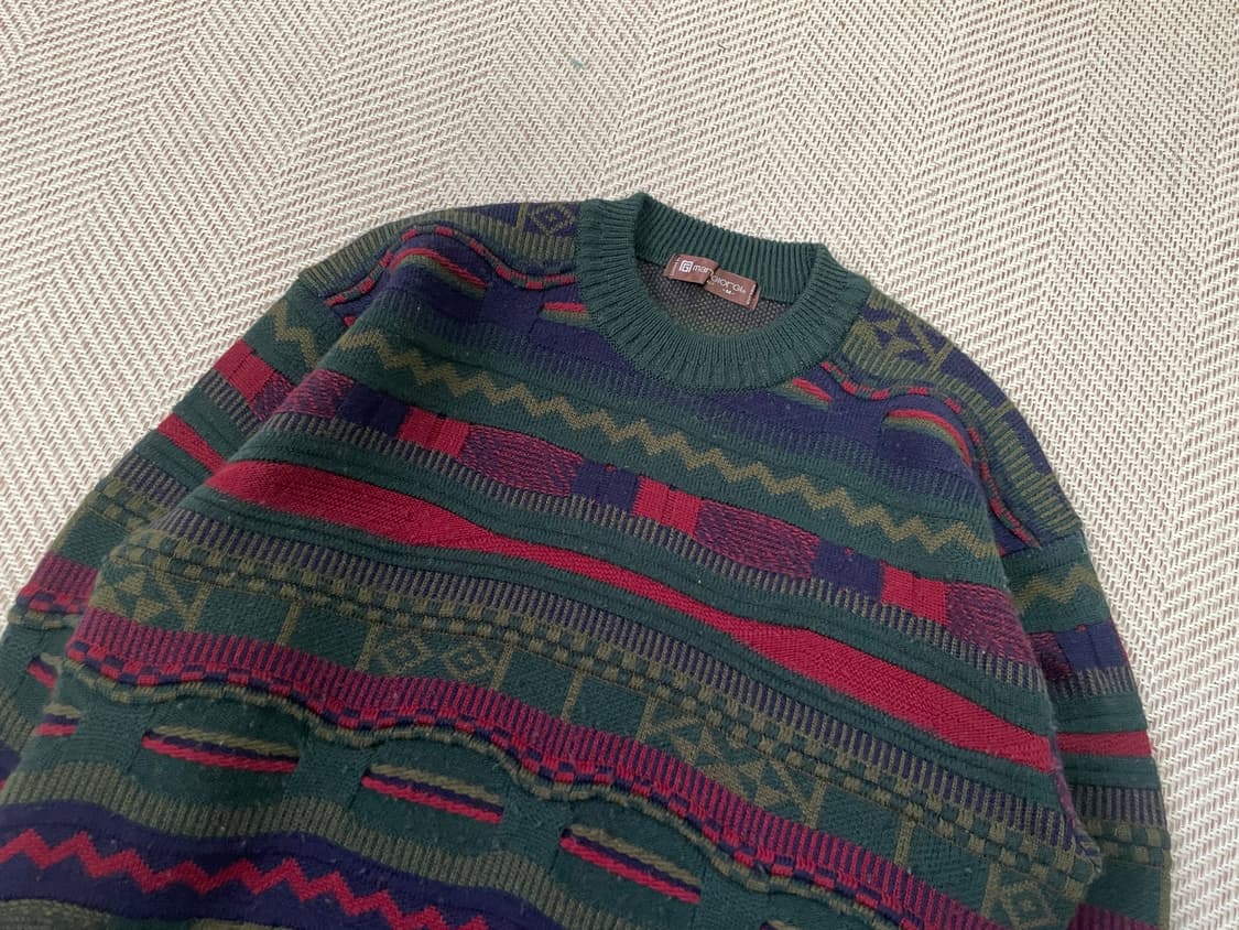 빈티지 이태리 지오메트릭 니트 상품이미지8