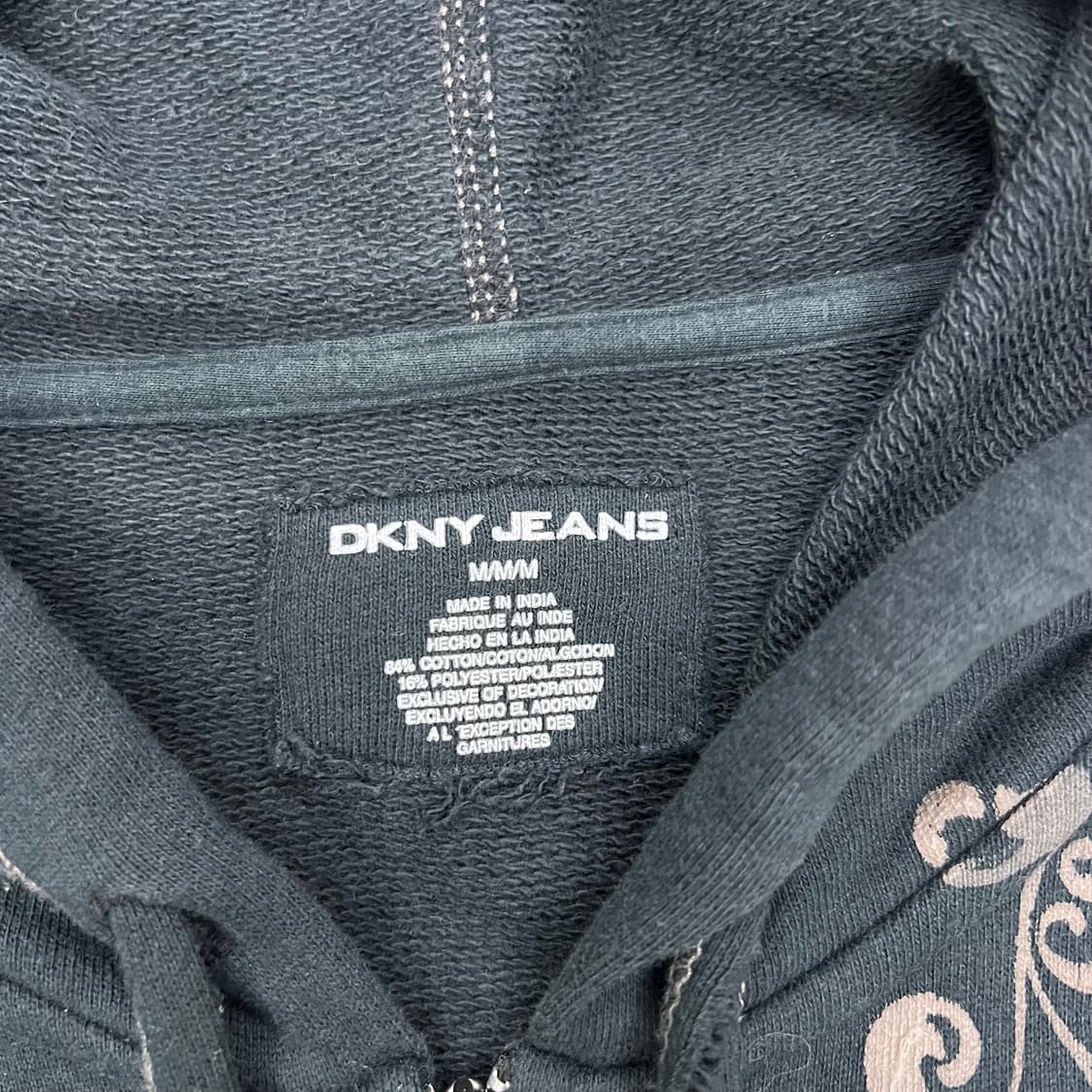 DKNY JEANS 다크그린 후드집업 상품이미지2