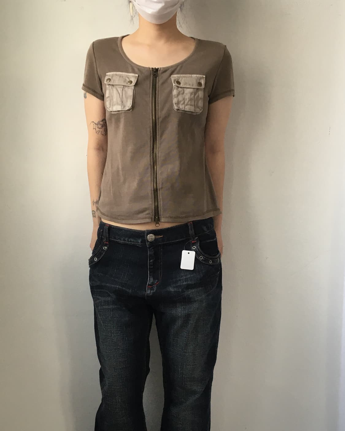 Pocket point zip up top 상품이미지1