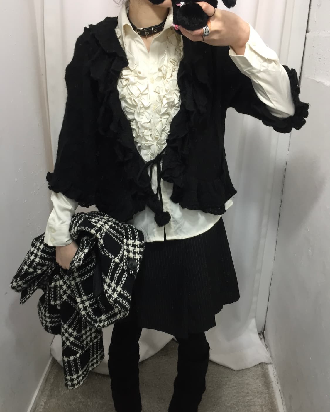 블랙 체크 코디 🎶 상품이미지2