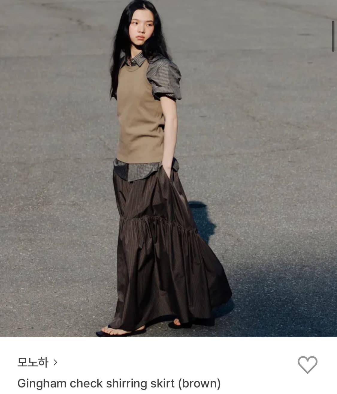 !!! 모노하 깅엄체크 스커트 구매 !!! 상품이미지1