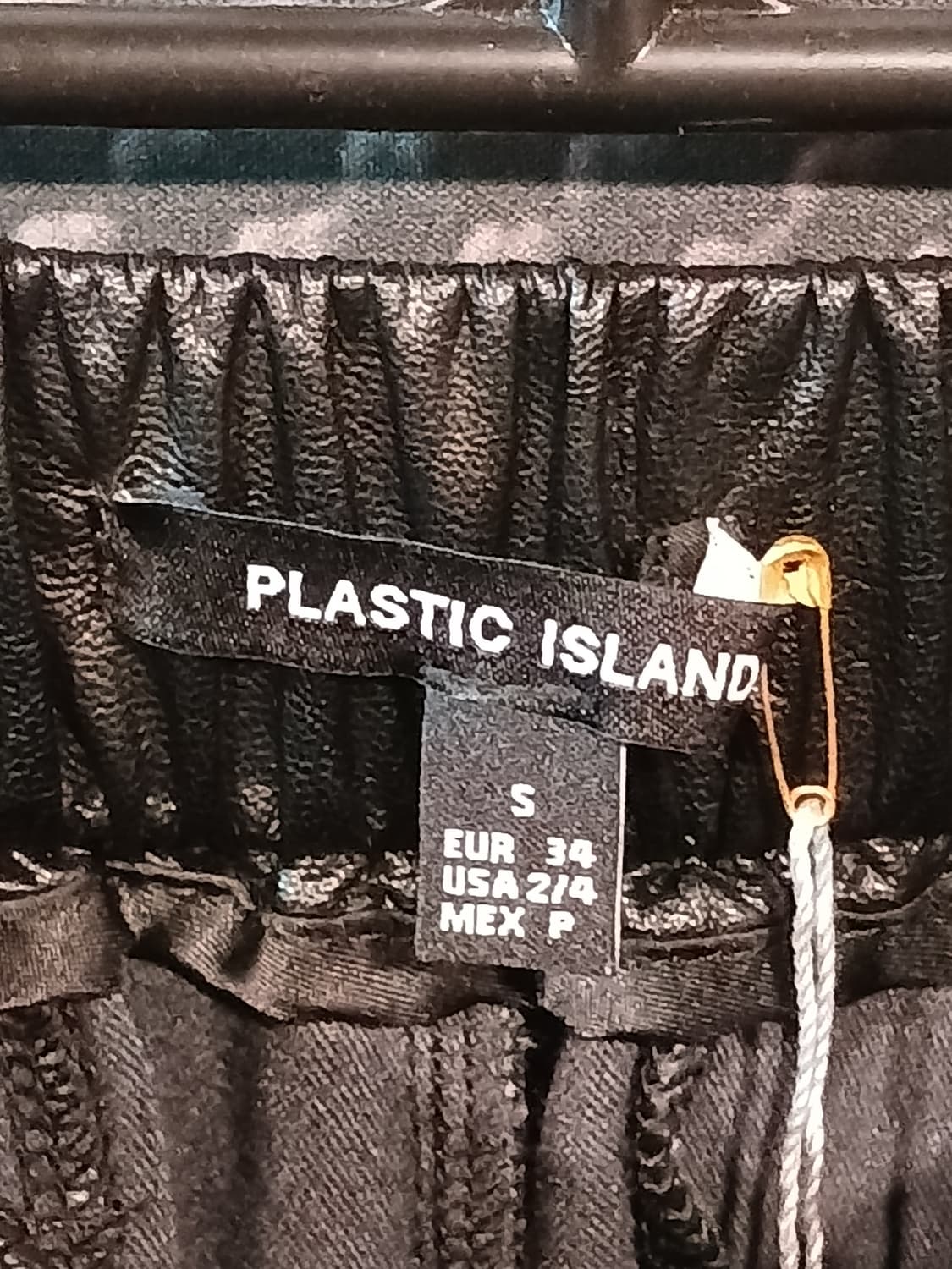 블랙 와이드 레더 팬츠 상품이미지3