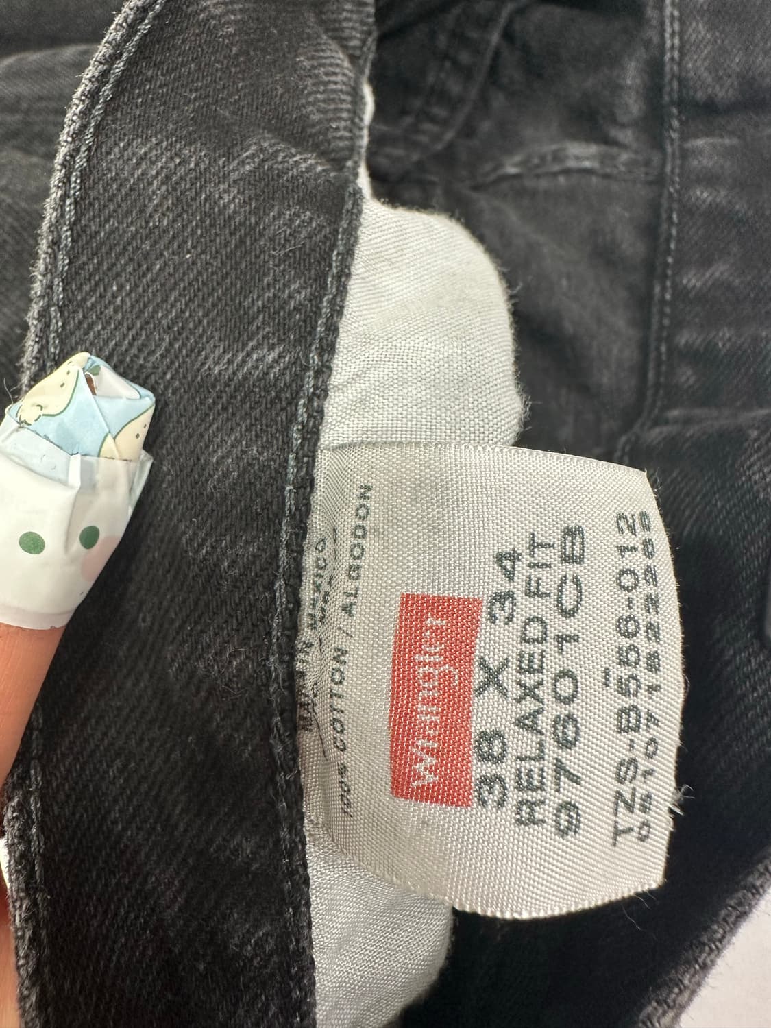 랭글러 블랙 데님팬츠 상품이미지5