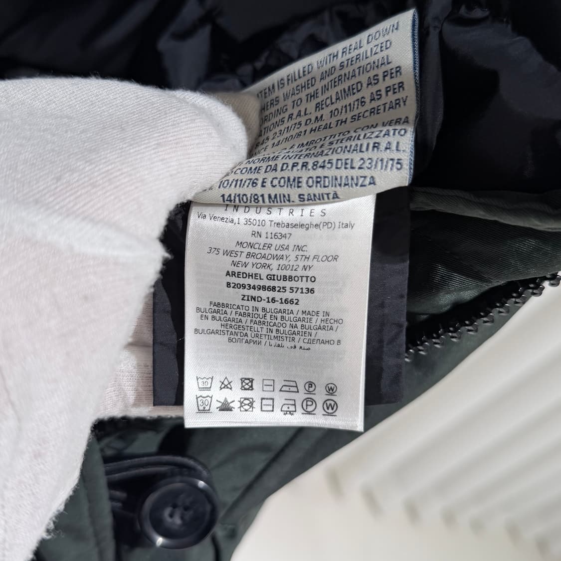 (A+/4) / 몽클레어 아르델 여성 야상 퍼 패딩 점퍼  카키 상품이미지8
