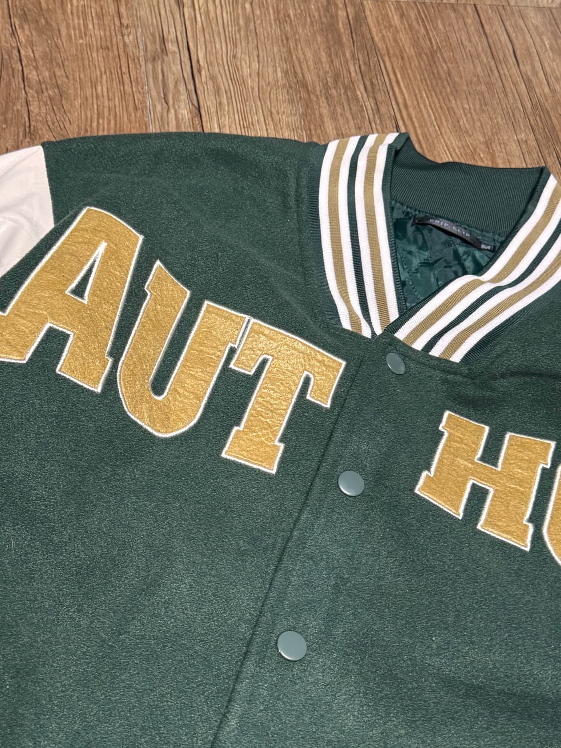 CHIP CLIP 오버핏 바시티 자켓 상품이미지4