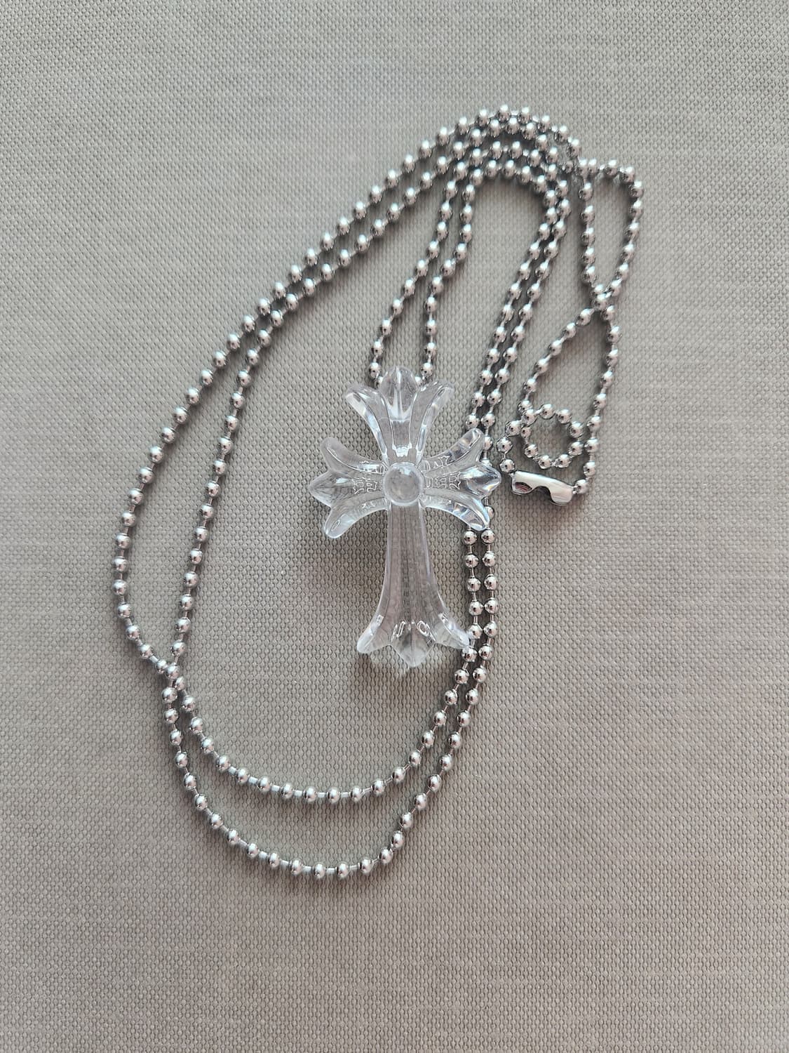 크롬하츠 아오야마 20주년 실리콘 목걸이 클리어 상품이미지1