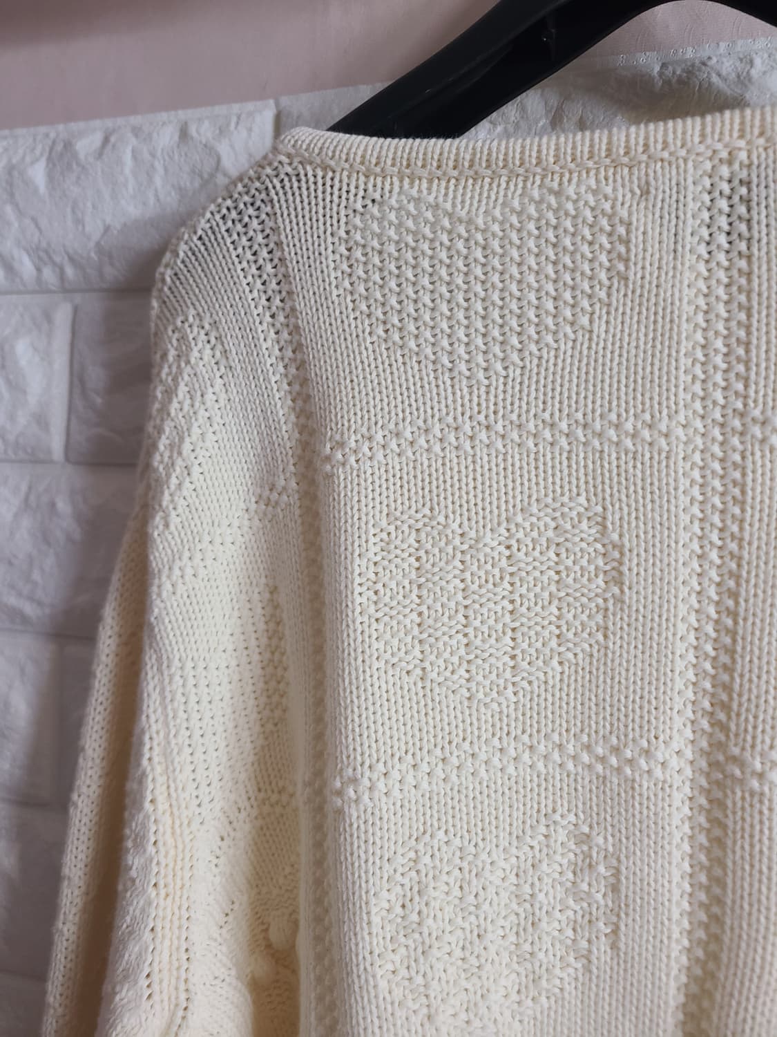 베네통 아이보리 니트 가디건 상품이미지7