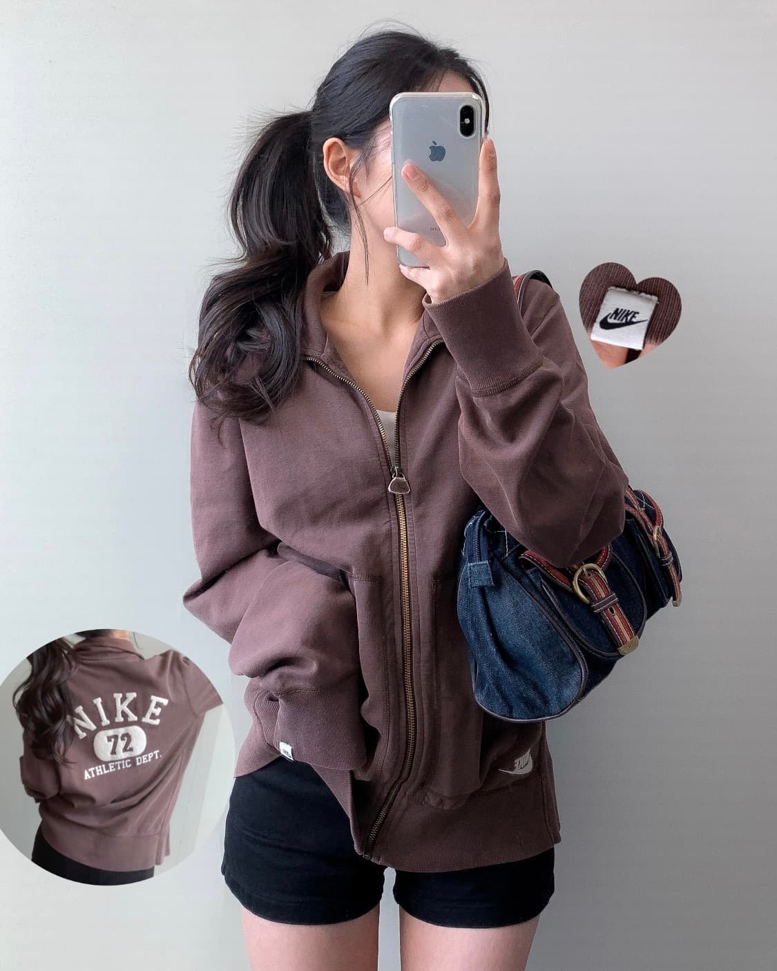 나이키 브라운 집업 상품이미지2