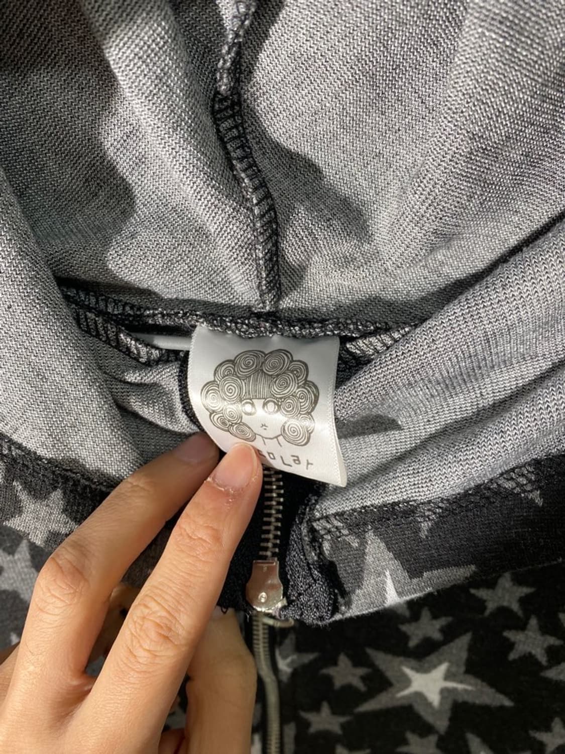 scolar 스타 패턴 후드 집업 상품이미지4