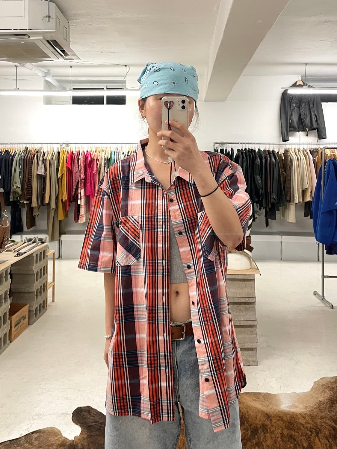 LEVI'S check shirts (2XL) 리바이스 체크 워크셔츠 상품이미지1
