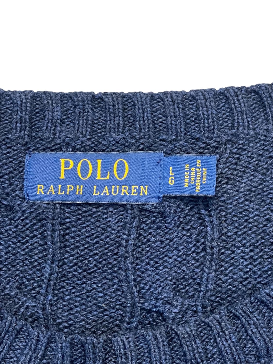 폴로랄프로렌 네이비 꽈배기 니트 상품이미지6