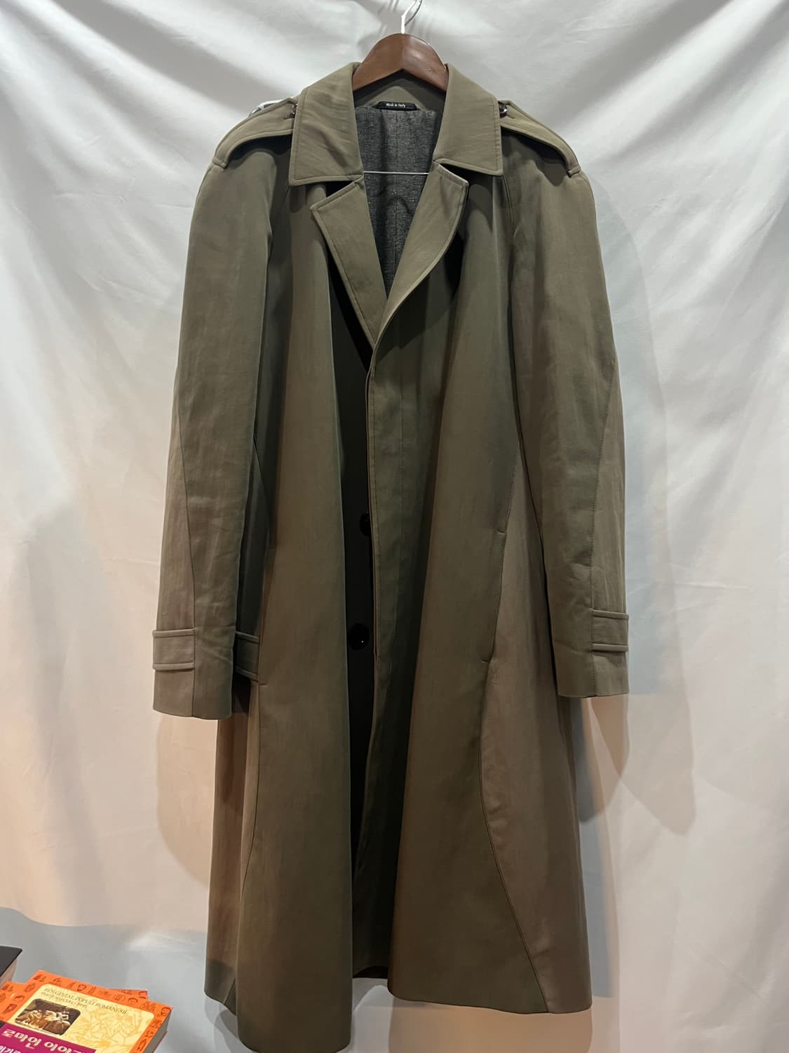 마르지엘라 13AW 10번 라인 카키 투톤 트렌치 50 상품이미지1