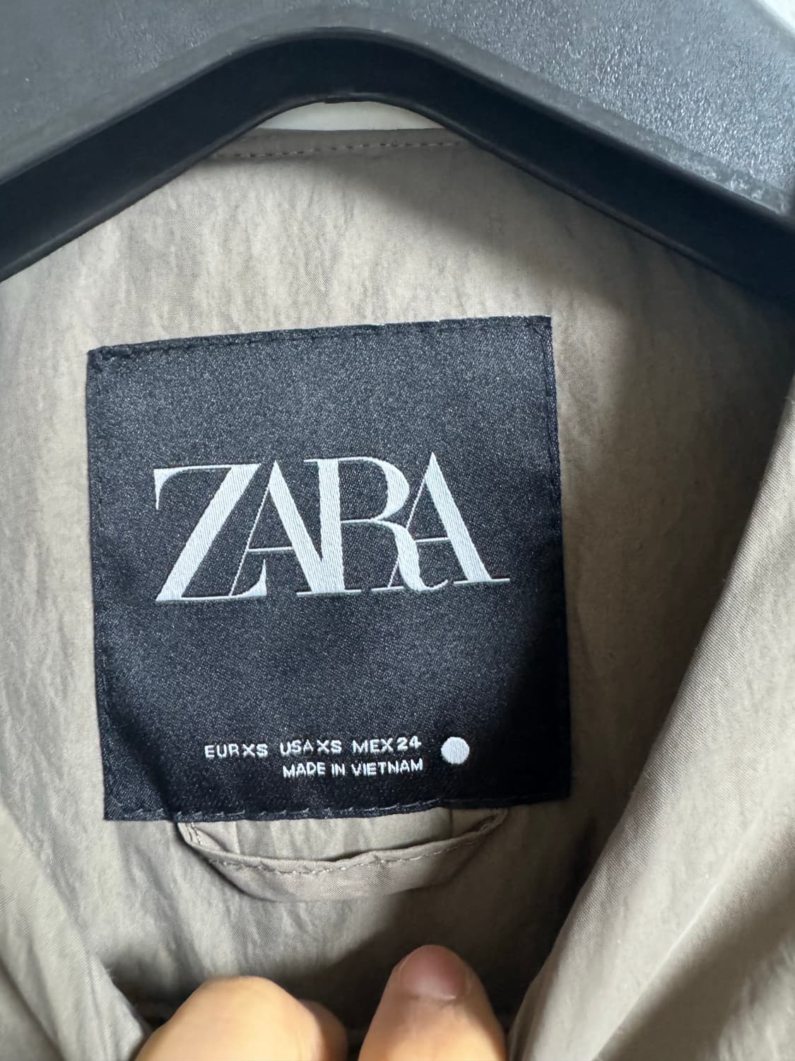 자라 발수 패딩 점퍼 카키 xs 상품이미지10