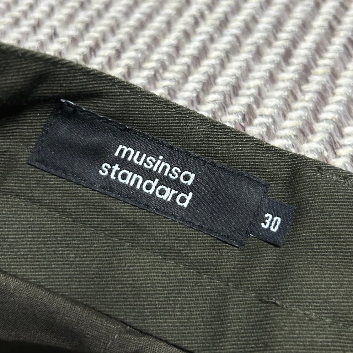 [30] Musinsa 무신사 스탠다드 카키 와이드핏 치노팬츠 상품이미지5