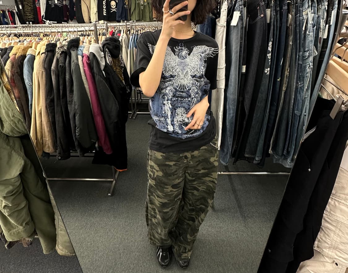 M)NOBO 빈티지 Y2K 프린팅 반팔 상품이미지2