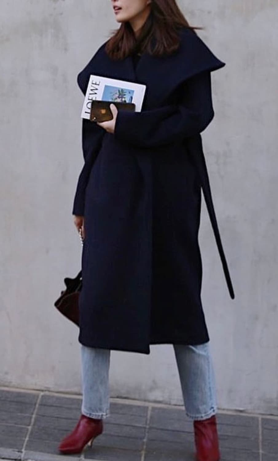 콜리로뜨 울 캐시미어 케이프 롱코트 (55) 상품이미지3