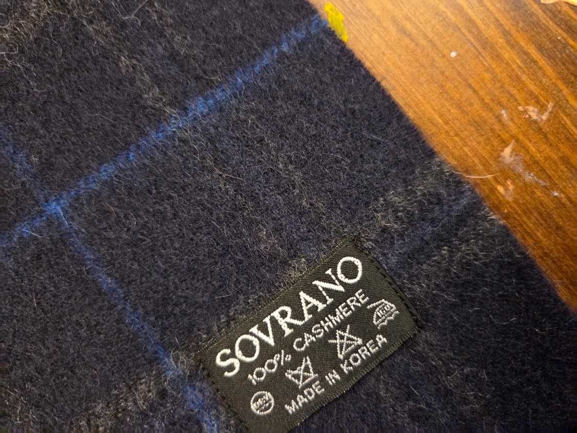 SOVRANO 캐시미어 머플러 상품이미지7