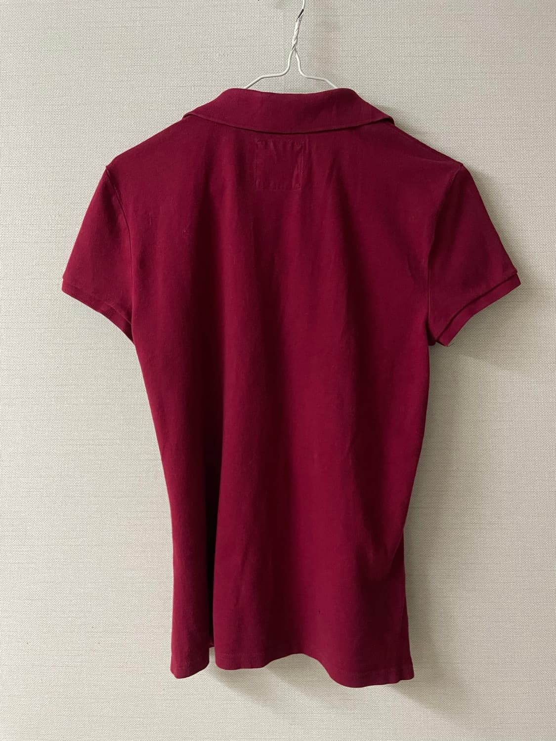 Hollister 00s 홀리스터딱붙반팔슬림카라티y2k오네갸루핀터깔폴로티 상품이미지9